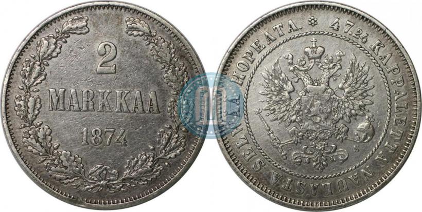 Фото 2 марки 1874 года S 