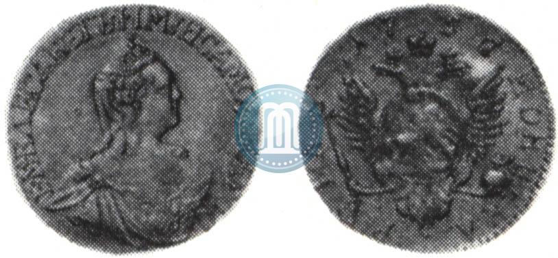 Picture 1 rouble 1757 year  