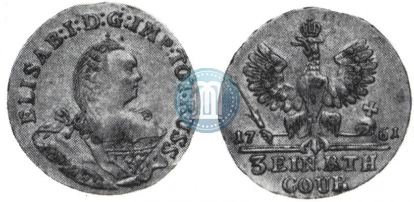 Picture 1/3 Thaler 1761 year  