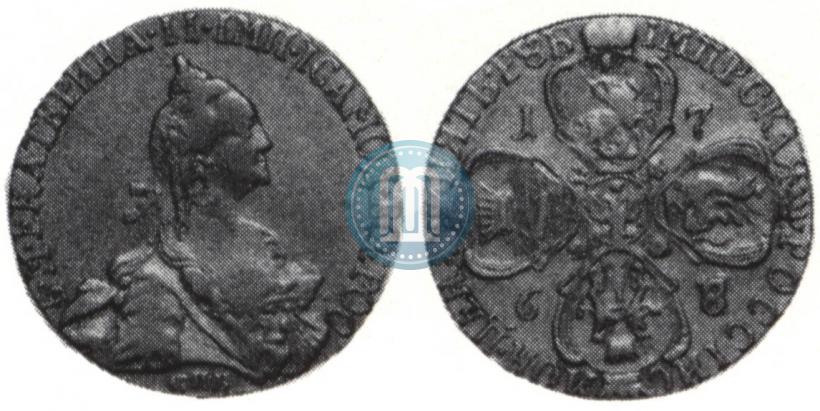 Picture 5 roubles 1768 year СПБ 