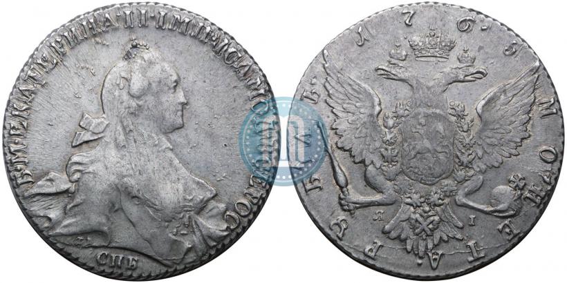 Picture 1 rouble 1765 year СПБ-ЯI 