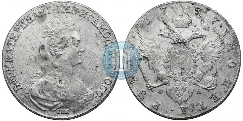 Picture 1 rouble 1777 year СПБ-ФЛ 
