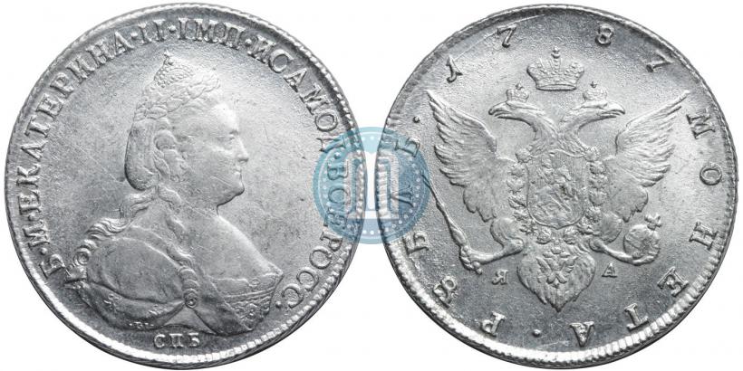 Picture 1 rouble 1787 year СПБ-ЯА 