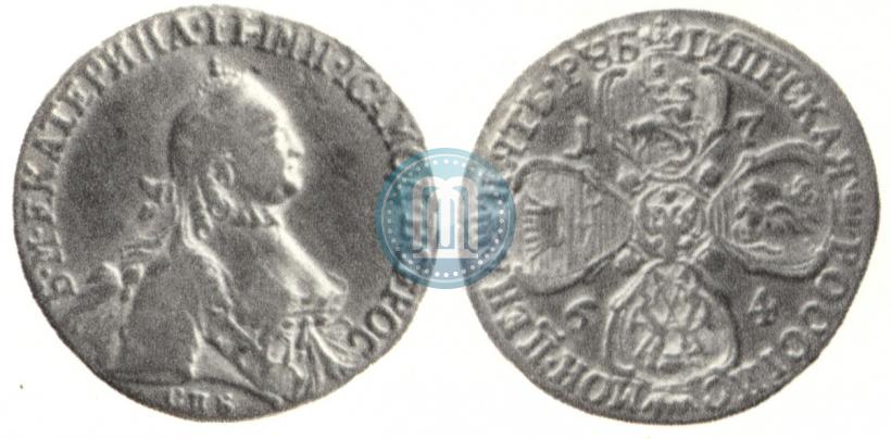 Picture 5 roubles 1764 year СПБ 
