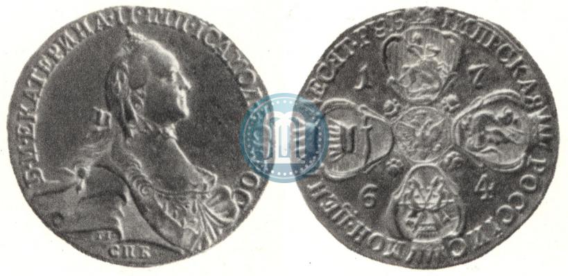 Picture 10 roubles 1764 year СПБ 