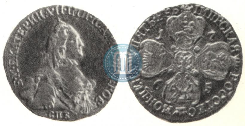 Picture 5 roubles 1765 year СПБ-Т.I. 