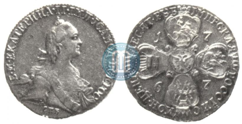 Picture 10 roubles 1767 year СПБ 