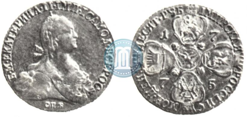 Picture 10 roubles 1775 year СПБ 