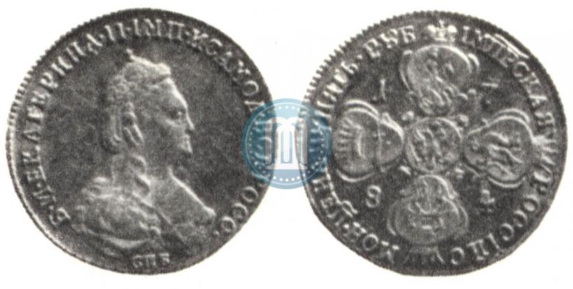 Picture 5 roubles 1784 year СПБ 