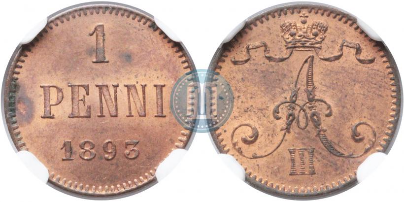 Picture 1 penni 1893 year  