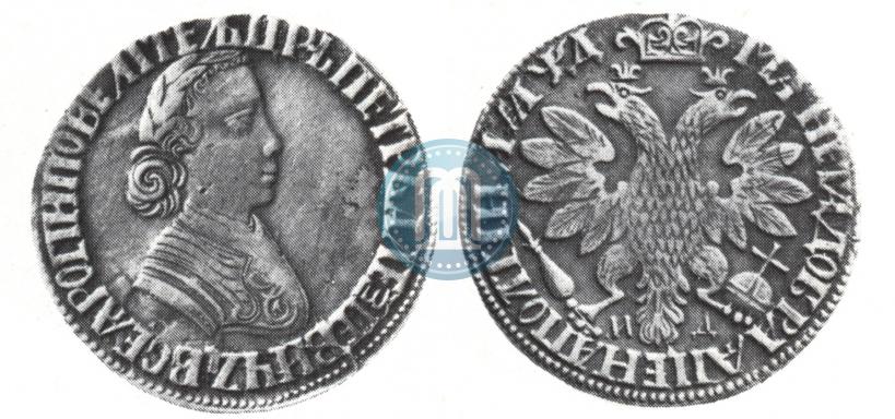 Picture Poltina 1704 year МД "Portrait by F. Alekseev"