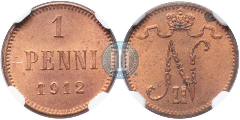 Фото 1 пенни 1912 года  