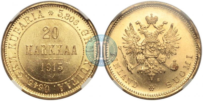 Picture 20 markkaa 1913 year S 