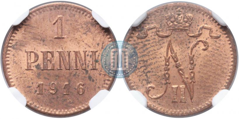 Фото 1 пенни 1916 года  