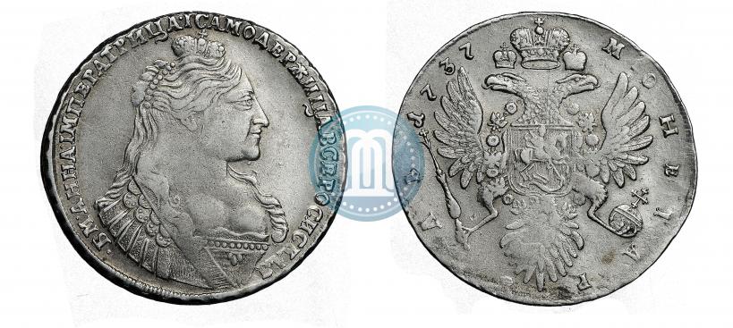 Фото 1 рубль 1737 года  "Тип 1735 года"