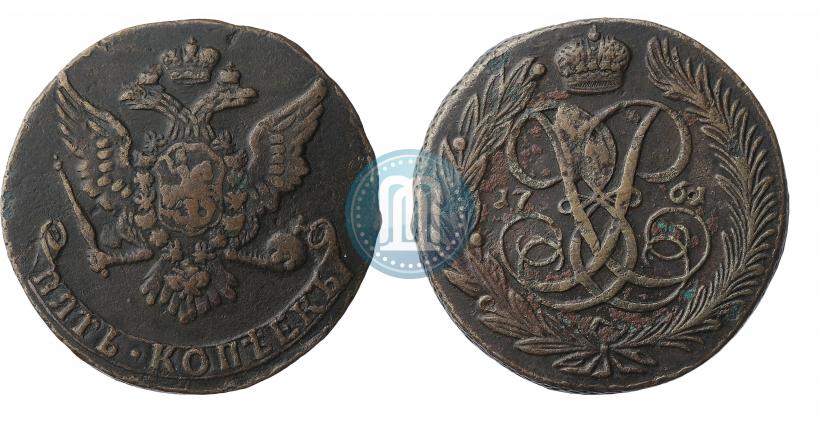 Picture 5 kopecks 1761 year  