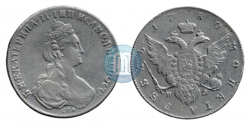 Picture 1 rouble 1780 year СПБ-ИЗ 
