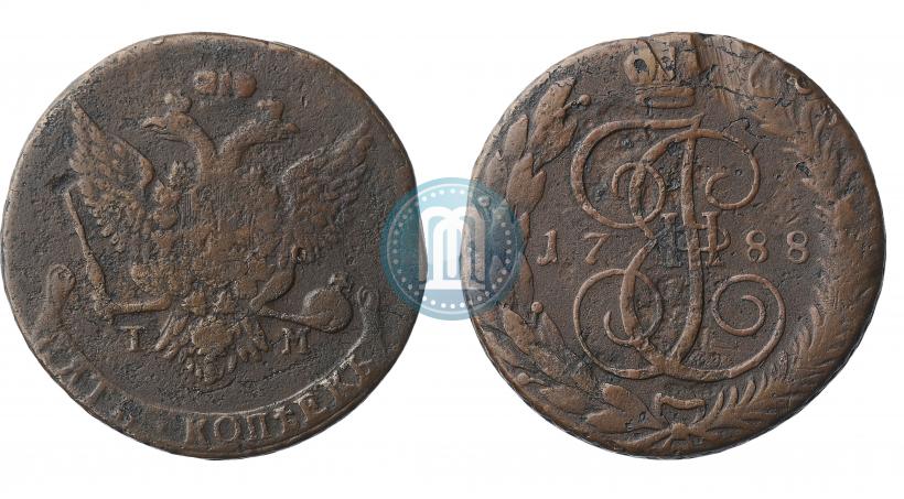 Picture 5 kopecks 1788 year ТМ 