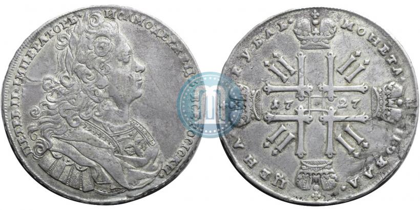 Picture 1 rouble 1727 year  "Moscow type"