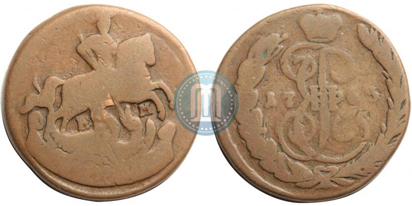 Picture 1 kopeck 1763 year ЕМ 
