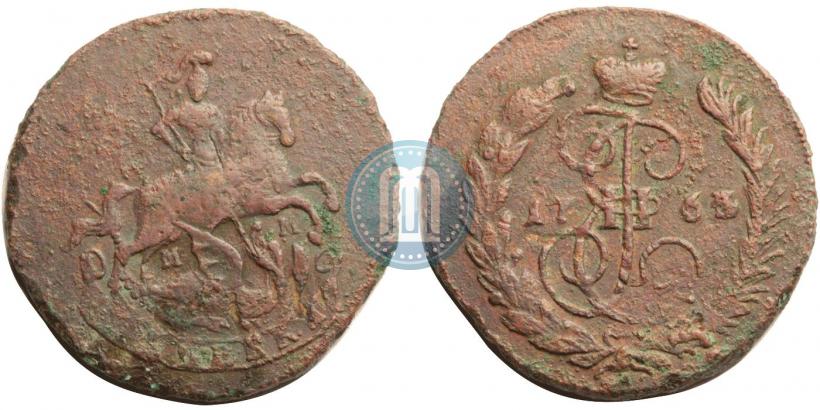 Picture 1 kopeck 1764 year ММ 