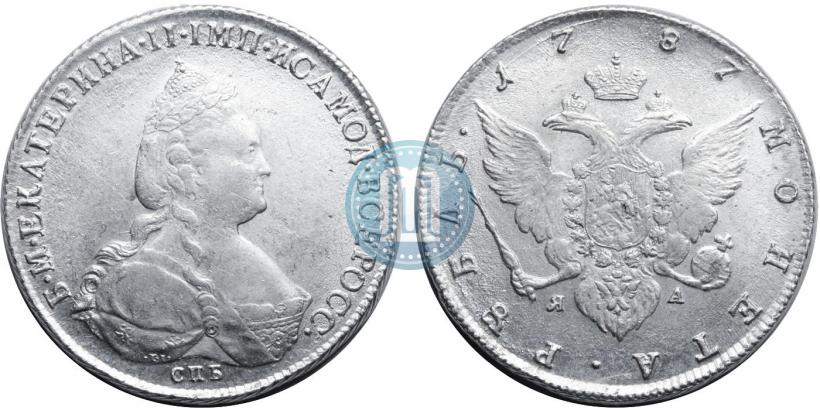 Picture 1 rouble 1787 year СПБ-ЯА 