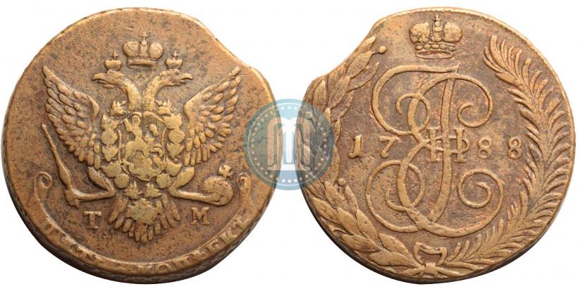 Picture 5 kopecks 1788 year ТМ 