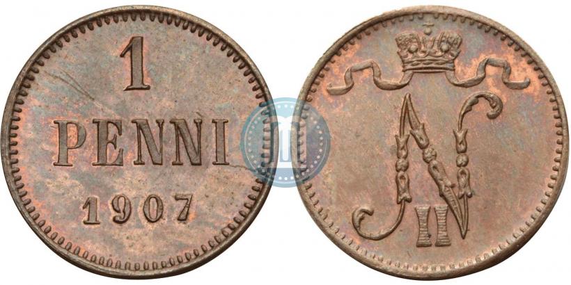 Picture 1 penni 1907 year  