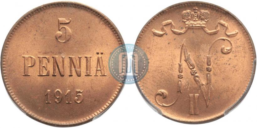 Фото 5 пенни 1915 года  