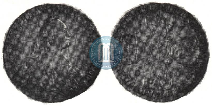 Picture 10 roubles 1766 year СПБ 
