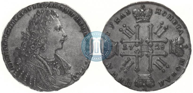 Picture 1 rouble 1728 year  "Type of 1728"