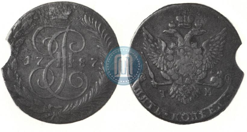 Фото 5 копеек 1787 года ТМ 