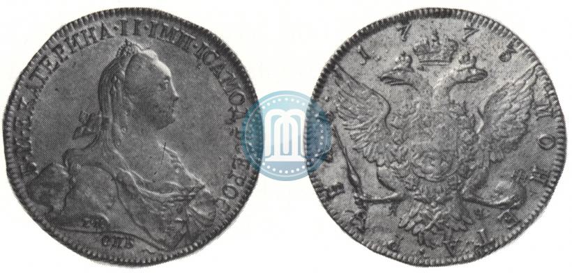 Фото 1 рубль 1773 года СПБ-ЯЧ-Т.И. 
