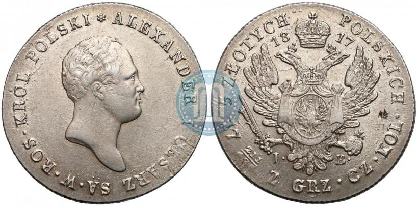 Picture 5 złotych 1817 year IB 
