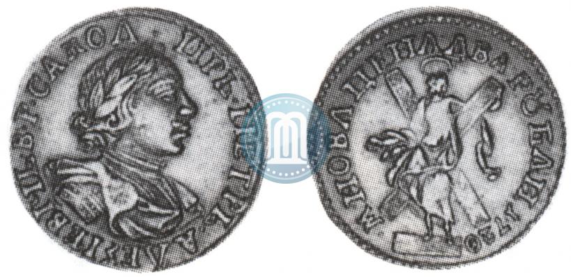 Фото 2 рубля 1720 года  