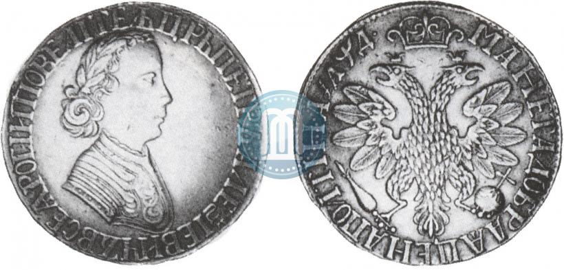 Фото Полтина 1704 года  "Портрет работы Ф. Алексеева"