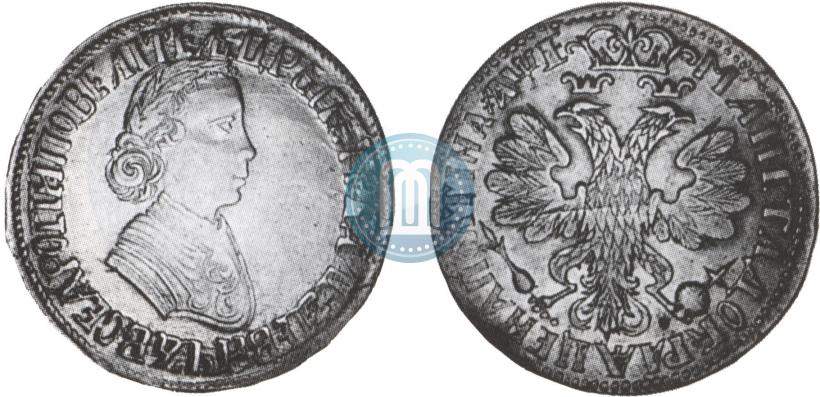 Picture Poltina 1705 year  "Portrait by F. Alekseev"