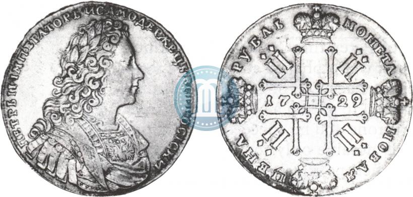 Picture 1 rouble 1729 year  "Type of 1728"