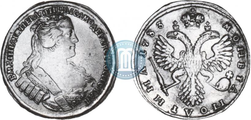 Picture Poltina 1733 year  