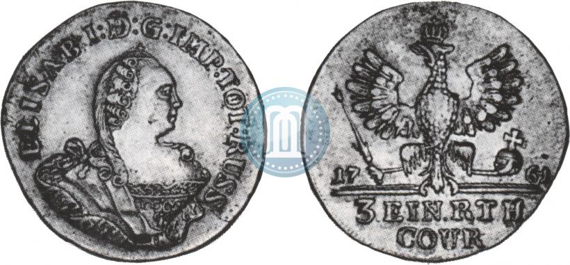 Picture 1/3 Thaler 1761 year  