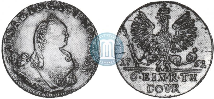 Picture 1/6 Thaler 1761 year  