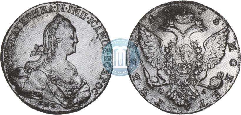 Picture 1 rouble 1775 year СПБ-ФЛ 