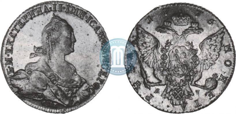 Picture 1 rouble 1776 year СПБ-ЯЧ 