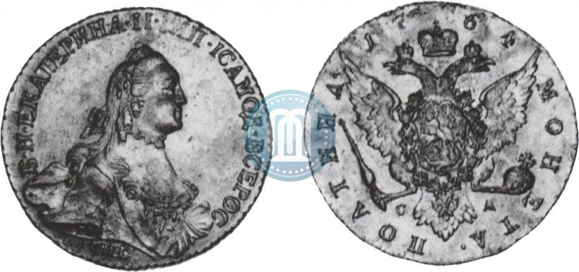 Picture Poltina 1764 year СПБ-СА 