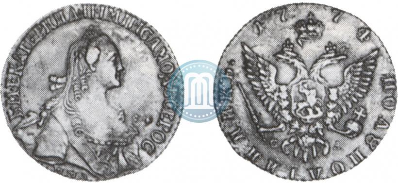 Фото Полуполтинник 1774 года ММД-СА 