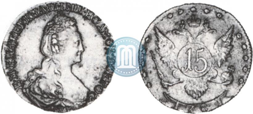 Picture 15 kopecks 1781 year СПБ 
