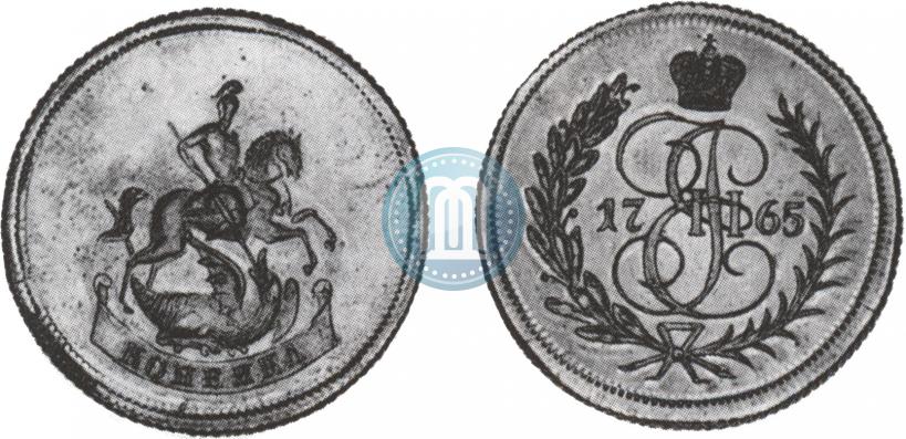 Фото 1 копейка 1765 года  