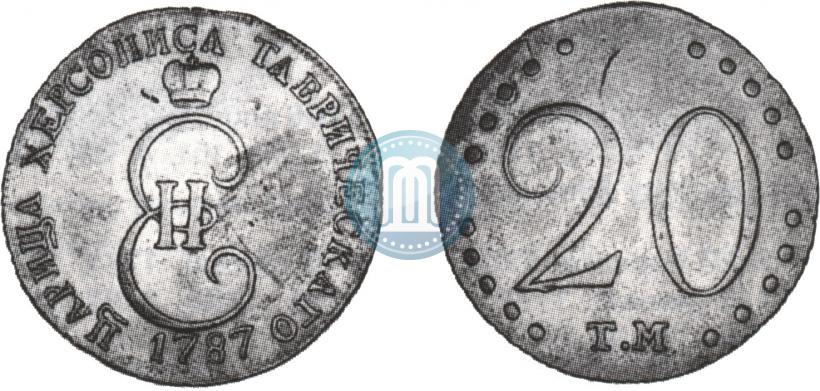 Picture 20 kopecks 1787 year ТМ 