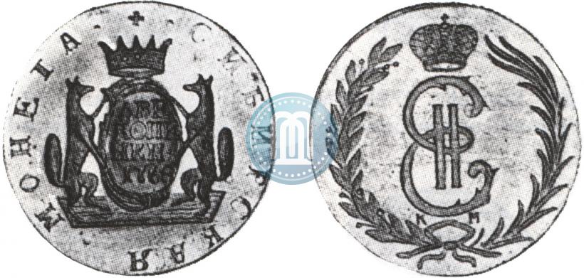 Picture 2 kopecks 1768 year КМ 