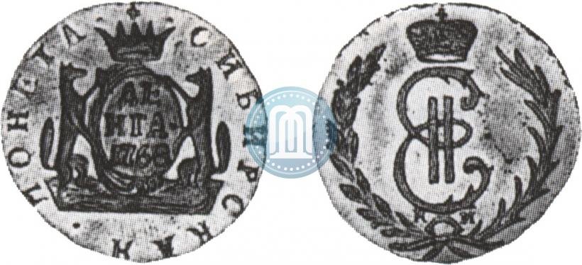 Фото Денга 1768 года КМ 
